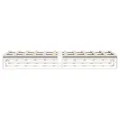 Cadre de lit sans matelas blanc 90x200 cm bois de pin massif