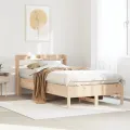 Cadre de lit sans matelas 120x200 cm bois de pin massif