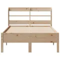 Cadre de lit sans matelas 120x200 cm bois de pin massif