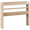 Tête de lit avec étagères 75 cm bois massif de pin