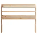 Tête de lit avec étagères 75 cm bois massif de pin