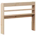 Tête de lit avec étagères 75 cm bois massif de pin