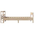 Cadre de lit sans matelas 75x190 cm bois de pin massif
