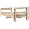 Cadre de lit sans matelas 75x190 cm bois de pin massif