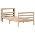Cadre de lit sans matelas 75x190 cm bois de pin massif