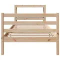 Cadre de lit sans matelas 75x190 cm bois de pin massif