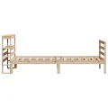 Cadre de lit sans matelas 75x190 cm bois de pin massif