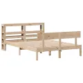 Cadre de lit sans matelas 160x200 cm bois massif de pin