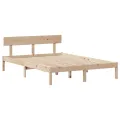 Cadre de lit sans matelas 160x200 cm bois massif de pin