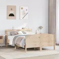 Cadre de lit sans matelas 160x200 cm bois massif de pin