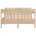 Cadre de lit sans matelas 135x190 cm bois de pin massif