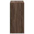 Bibliothèque chêne marron 68,5x32x68,5 cm bois d'ingénierie