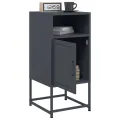 Tables de chevet 2 pcs anthracite 36x39x78 cm acier