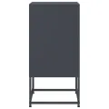 Tables de chevet 2 pcs anthracite 36x39x78 cm acier