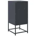 Tables de chevet 2 pcs anthracite 36x39x78 cm acier