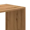Bibliothèque chêne artisanal 68,5x32x68,5 cm bois d'ingénierie