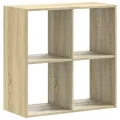 Bibliothèque chêne sonoma 68,5x32x68,5 cm bois d'ingénierie