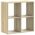Bibliothèque chêne sonoma 68,5x32x68,5 cm bois d'ingénierie