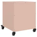 Tables de chevet 2 pcs rose 36x39x43,5 cm acier