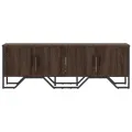 Meuble TV chêne marron 122x34x41 cm bois d'ingénierie