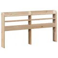 Tête de lit avec étagères 160 cm bois massif de pin