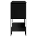 Table console noir 100x35x74,5 cm bois d'ingénierie