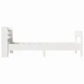 Cadre de lit sans matelas blanc 90x200 cm bois de pin massif