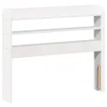 Cadre de lit sans matelas blanc 90x200 cm bois de pin massif