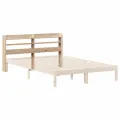 Tête de lit avec étagères 140 cm bois massif de pin