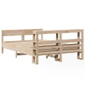 Cadre de lit sans matelas 120x200 cm bois de pin massif