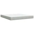 cadre de lit et matelas Gris clair 180x200cm Velours