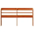 Tête de lit avec étagères marron cire 160 cm bois massif de pin