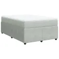 cadre de lit et matelas gris clair 120x190cm velours