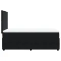 cadre de lit avec matelas Noir 100x200 cm Velours