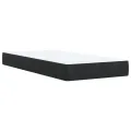 cadre de lit avec matelas Noir 100x200 cm Velours