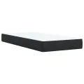 cadre de lit avec matelas Noir 100x200 cm Velours