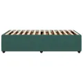 Cadre de lit sans matelas vert foncé 100x200 cm velours