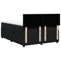 cadre de lit avec matelas Noir 140x190 cm Velours