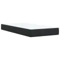 cadre de lit avec matelas Noir 90x190 cm Velours