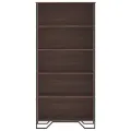 Bibliothèque chêne marron 80x31x169 cm bois d'ingénierie