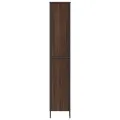 Bibliothèque chêne marron 80x31x169 cm bois d'ingénierie