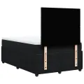 cadre de lit avec matelas Noir 120x200 cm Velours
