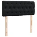 cadre de lit avec matelas Noir 120x200 cm Velours