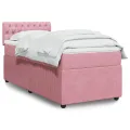 cadre de lit avec matelas Rose 90x200 cm Velours