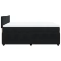 cadre de lit avec matelas Noir 140x190 cm Velours
