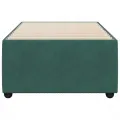 Cadre de lit sans matelas vert foncé 90x190 cm velours