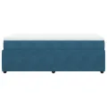 cadre de lit avec matelas Bleu foncé 90x200 cm