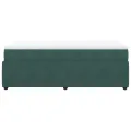 cadre de lit avec matelas Vert foncé 90x190 cm