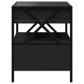 Table basse avec LED Infinity noir 40x40x51 cm