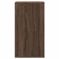 Commode d'angle chêne marron 40x41x76 cm bois d'ingénierie